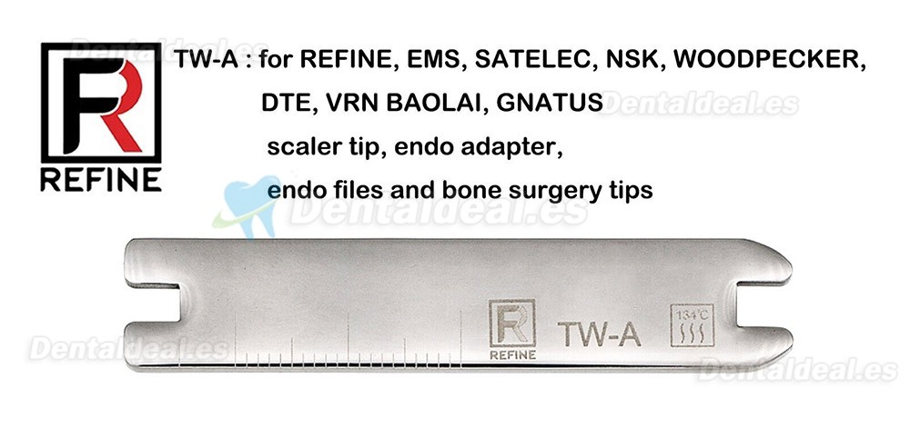Refine TW-E/TW-A Llave Dinamométrica Scaler Ultrasónico Dental 2 Piezas Compatible SATELEC EMS